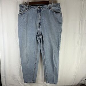 VTG Levis 9922 Jeans Womens 20 Short Blue Tapered Fit High Rise Orange Tab USA